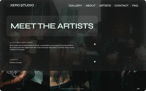 Xero Studio website and branding design